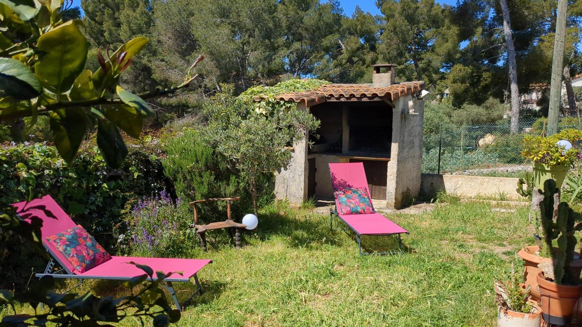 Maisonnette Kalis Calme Avec Climatisation Parking Jardin Cadre Campagne Plages A Pieds Bandol Buitenkant foto